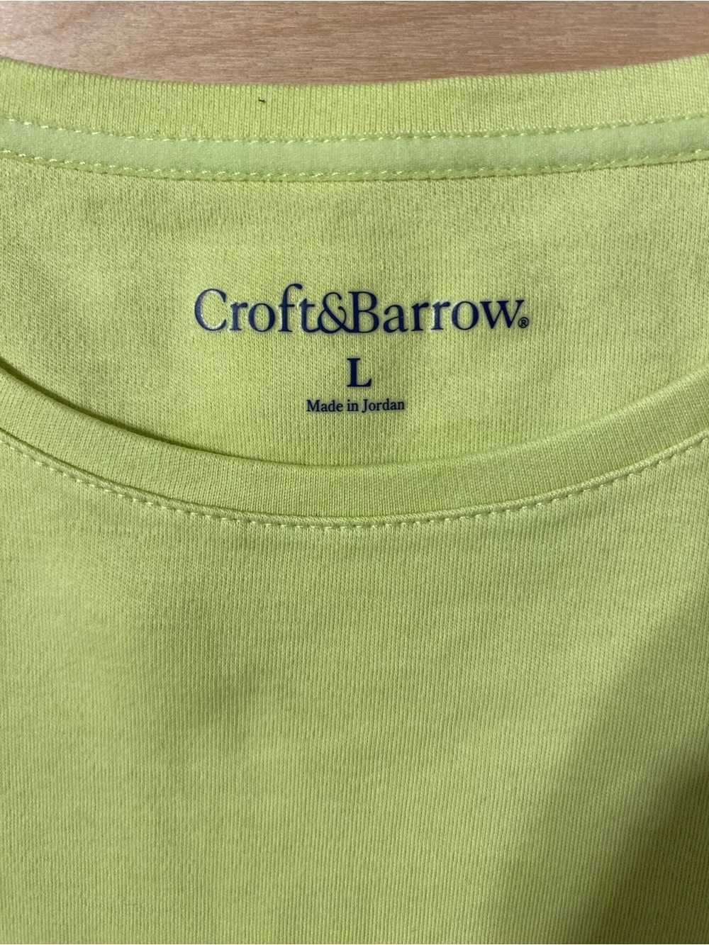 Croft and Barrow Lime Crewneck Short-Sleeve Tee - Women's Large (SB) - Picture 4 of 6